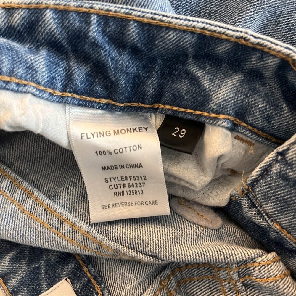 NWT Flying Monkey Light Blue Distressed Jeans - Picture 4 of 4